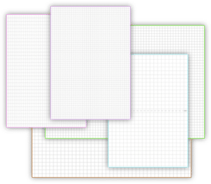 Kariertes Papier zum Ausdrucken – alle Versionen zum Download als PDF