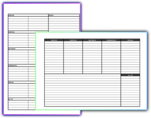 Wochenplan Vorlagen zum Download